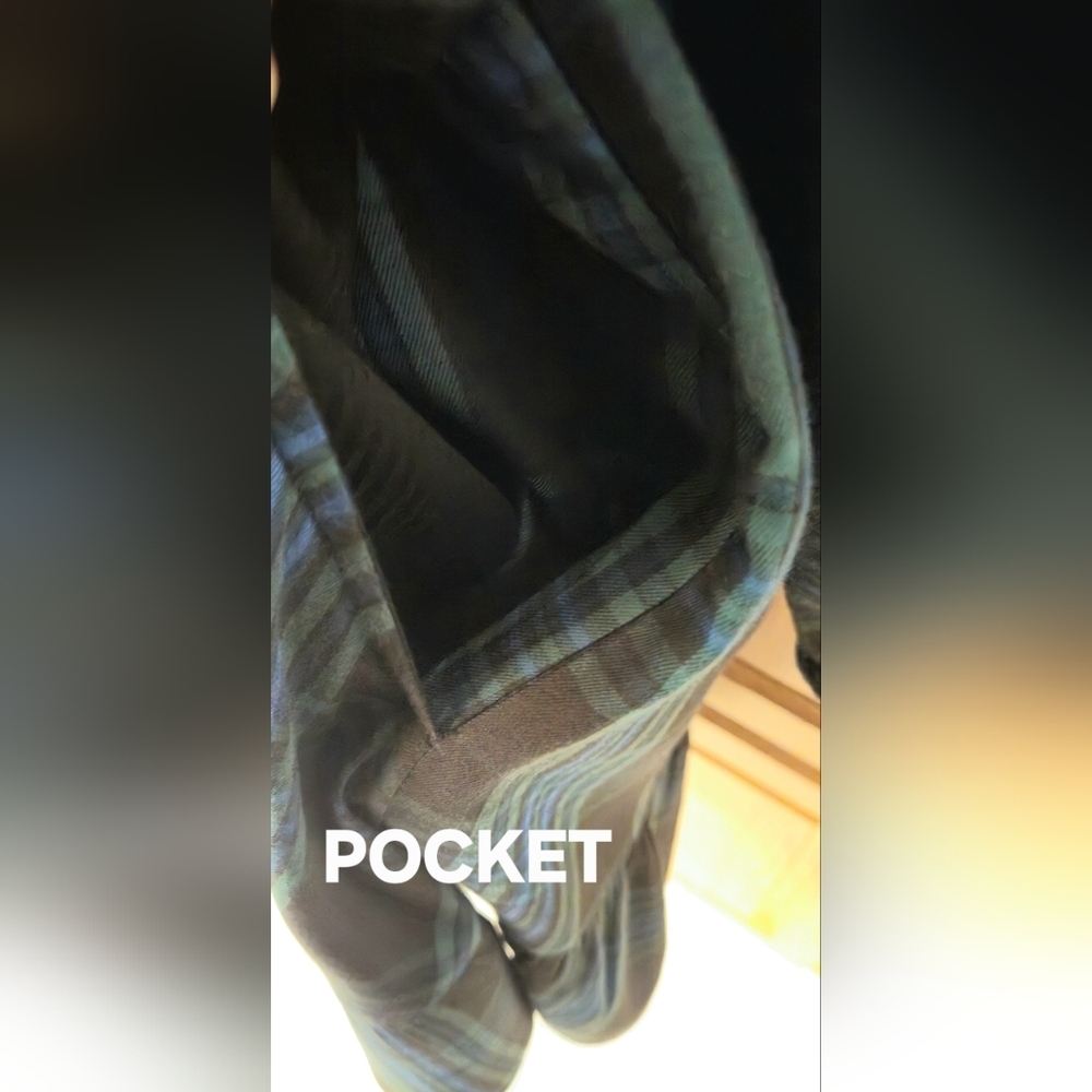 FREE ASSEMBLY XL-1X Plaid mini wrapdress black,blue,green long Sleeve Pockets - Picture 10 of 16